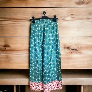 NWOT Vilshenko Morye 100% silk wide leg pants